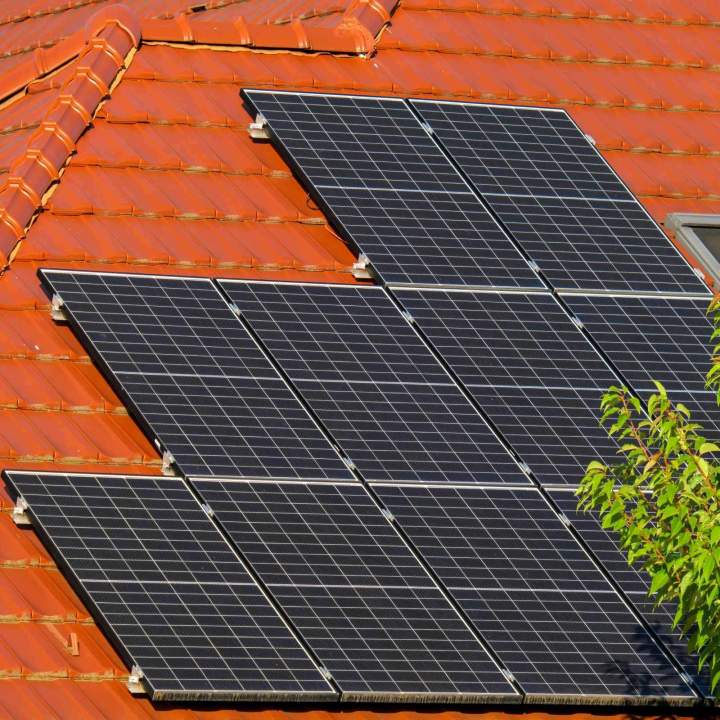 Panneau photovoltaïque près de La Tranche-sur-Mer